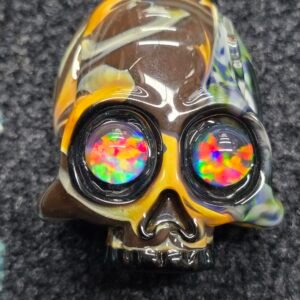 AKM x Elks That Run Colab Fully Worked Skull Pendent- Enfield, CT.