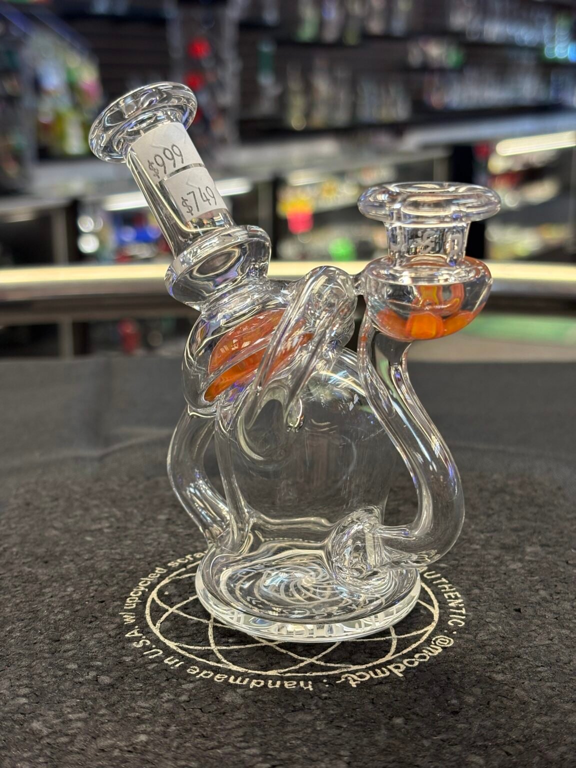 Dreamlabs Biosphere Mini Recycler Rig Clear w/ Worked Sections -Portland, ME