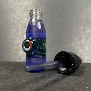 Boro Wook Glass Worked Vial With Dropper- Burlington, VT.